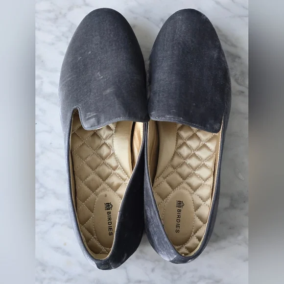 Birdies Powder blue ladies smoking loafer - Picture 2 of 8